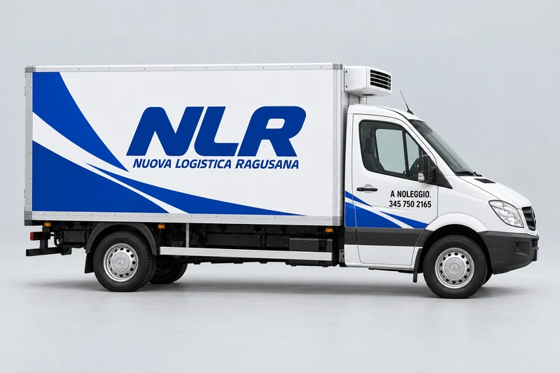 Mercedes-Benz 415 CDI refrigerated van in white with NLR livery — illustrative reconstruction
