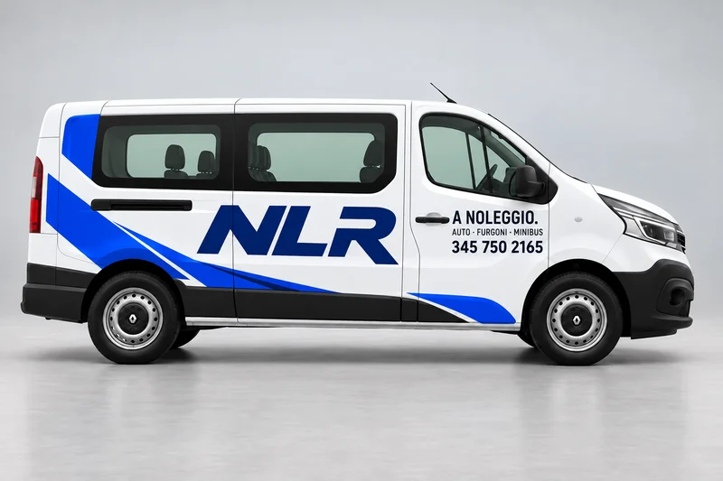 Renault Trafic con la livrea NLR restyling: rappresentazione illustrativa