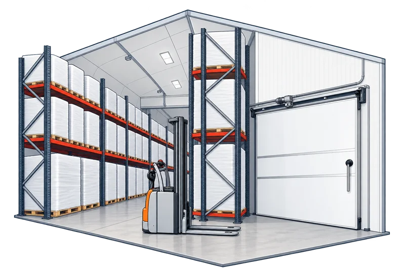 Illustrated interpretation of NLR’s Contrada Passo del Fico warehouse, based on company photographs